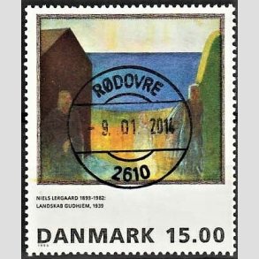 FRIMRKER DANMARK | 1995 - AFA 1100 - Niels Lergaard - 15,00 Kr. flerfarvet - Pragt Stemplet Rdovre
