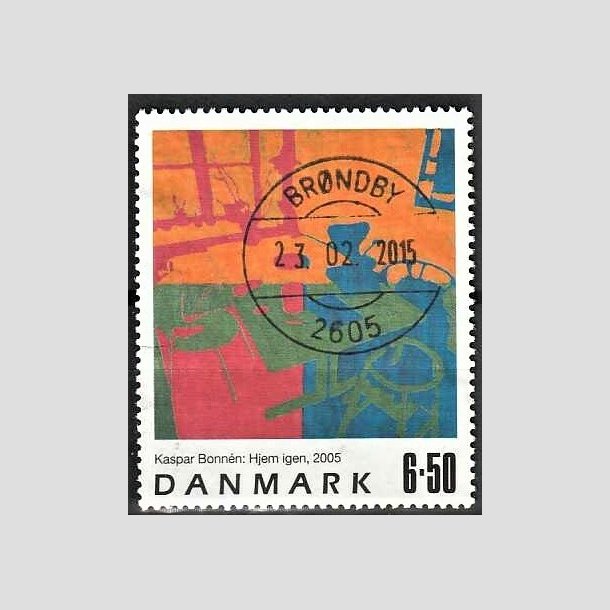 FRIMRKER DANMARK | 2005 - AFA 1440 - Frimrkekunst 8. - 6,50 Kr. Kaspar Bonnn - Pragt Stemplet Brndby