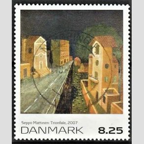 FRIMRKER DANMARK | 2007 - AFA 1509 - Frimrkekunst 10. - 8,25 Kr. Seppo Marttinen - Pragt Stemplet Nykbing F
