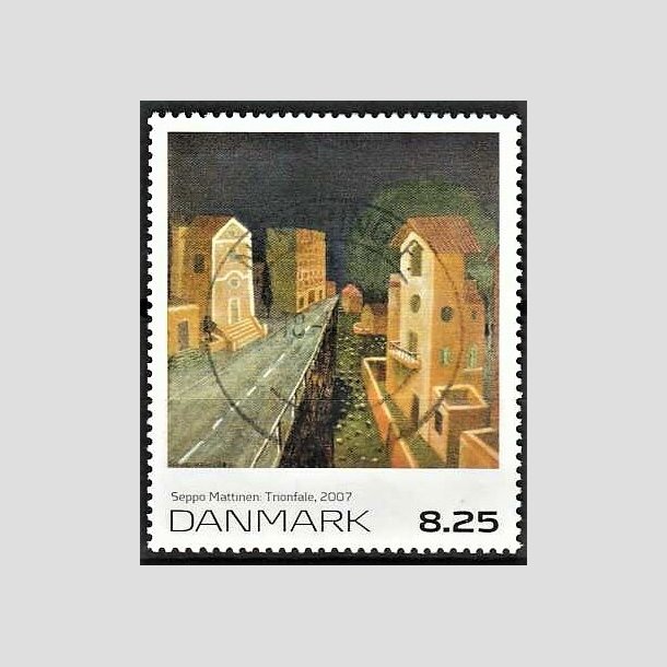 FRIMRKER DANMARK | 2007 - AFA 1509 - Frimrkekunst 10. - 8,25 Kr. Seppo Marttinen - Pragt Stemplet Nykbing F