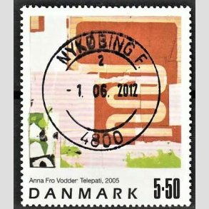 FRIMRKER DANMARK | 2005 - AFA 1439 - Frimrkekunst 8. - 5,50 Kr. Anna Fro Vodder - Pragt Stemplet Nykbing F