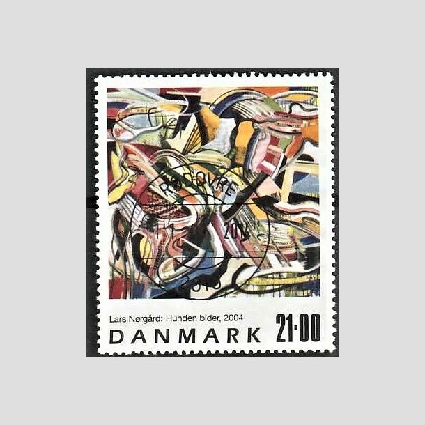 FRIMRKER DANMARK | 2004 - AFA 1399 - Frimrkekunst - 21,00 Kr. flerfarvet - Pragt Stemplet