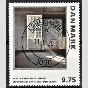 FRIMRKER DANMARK | 1997 - AFA 1158 - Vilh. Hammershj - 9,75 Kr. flerfarvet - Lux Stemplet Kbenhavn K