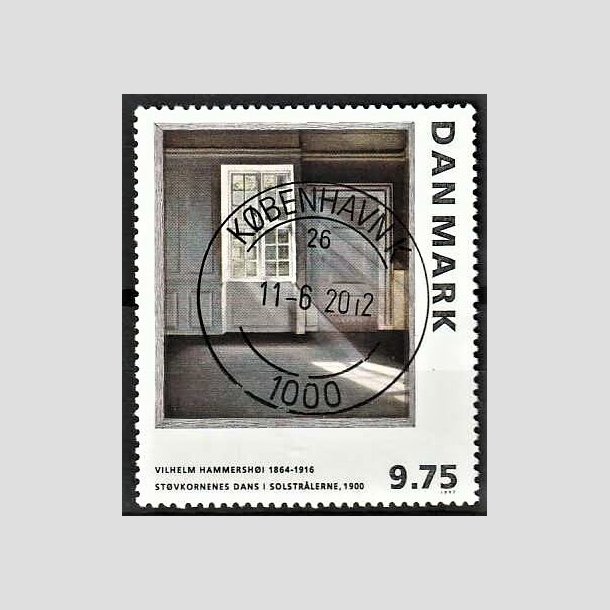 FRIMRKER DANMARK | 1997 - AFA 1158 - Vilh. Hammershj - 9,75 Kr. flerfarvet - Lux Stemplet Kbenhavn K