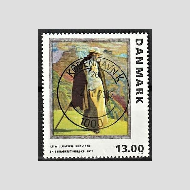 FRIMRKER DANMARK | 1997 - AFA 1159 - J.F. Willumsen - 13,00 Kr. flerfarvet - Pragt Stemplet Kbenhavn K