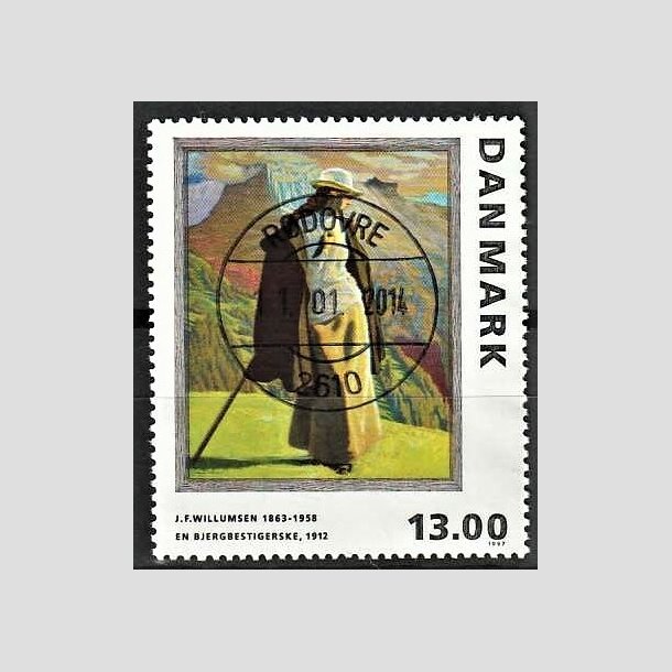 FRIMRKER DANMARK | 1997 - AFA 1159 - J.F. Willumsen - 13,00 Kr. flerfarvet - Pragt Stemplet Rdovre