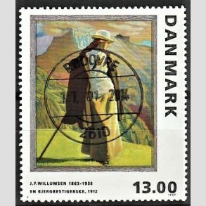FRIMRKER DANMARK | 1997 - AFA 1159 - J.F. Willumsen - 13,00 Kr. flerfarvet - Pragt Stemplet Rdovre