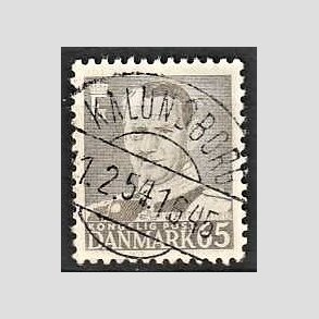 FRIMRKER DANMARK | 1952-53 - AFA 340 - Fr. IX 65 re gr - Lux Stemplet Kalundborg