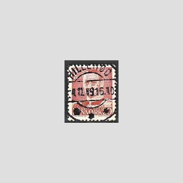 FRIMRKER DANMARK | 1948-50 - AFA 307 - Fr. IX 20 re rd - Pragt Stemplet Hillerd