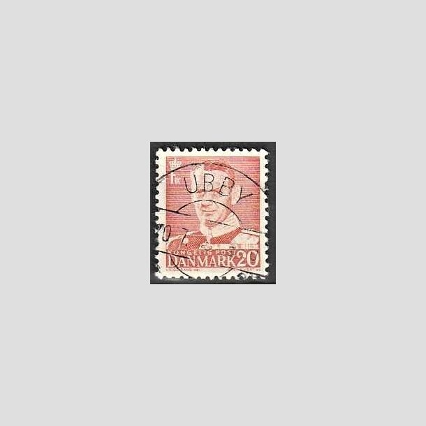 FRIMRKER DANMARK | 1948-50 - AFA 307 - Fr. IX 20 re rd - Pragt Stemplet Ubby