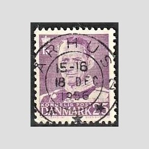 FRIMRKER DANMARK | 1955 - AFA 360 - Fr. IX 25 re violet - Lux Stemplet rhus
