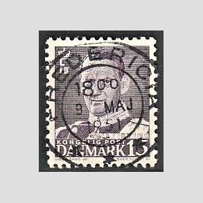 FRIMRKER DANMARK | 1950 - AFA 319 - Fr. IX 15 re grviolet - Lux Stemplet Fredericia