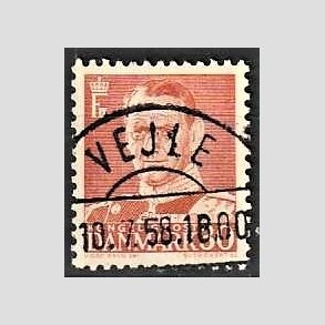 FRIMRKER DANMARK | 1952-53 - AFA 337 - Fr. IX 30 re rd - Lux Stemplet Vejle