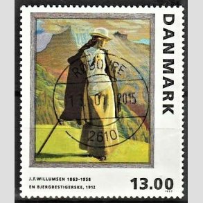 FRIMRKER DANMARK | 1997 - AFA 1159 - J.F. Willumsen - 13,00 Kr. flerfarvet - Pragt Stemplet Rdovre