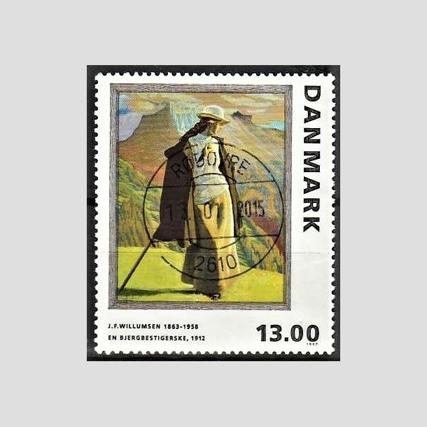FRIMRKER DANMARK | 1997 - AFA 1159 - J.F. Willumsen - 13,00 Kr. flerfarvet - Pragt Stemplet Rdovre
