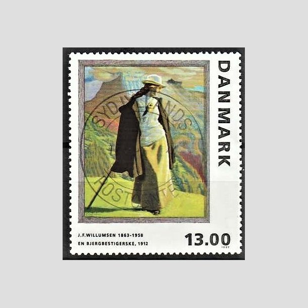 FRIMRKER DANMARK | 1997 - AFA 1159 - J.F. Willumsen - 13,00 Kr. flerfarvet - Pragt Stemplet 