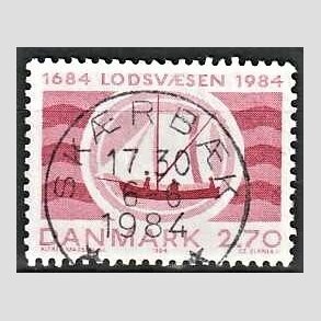 FRIM�RKER DANMARK | 1984 - AFA 800 - S�kortarkivet 200 �r - 2,70 Kr. r�d - Pragt Stemplet Sk�rb�k