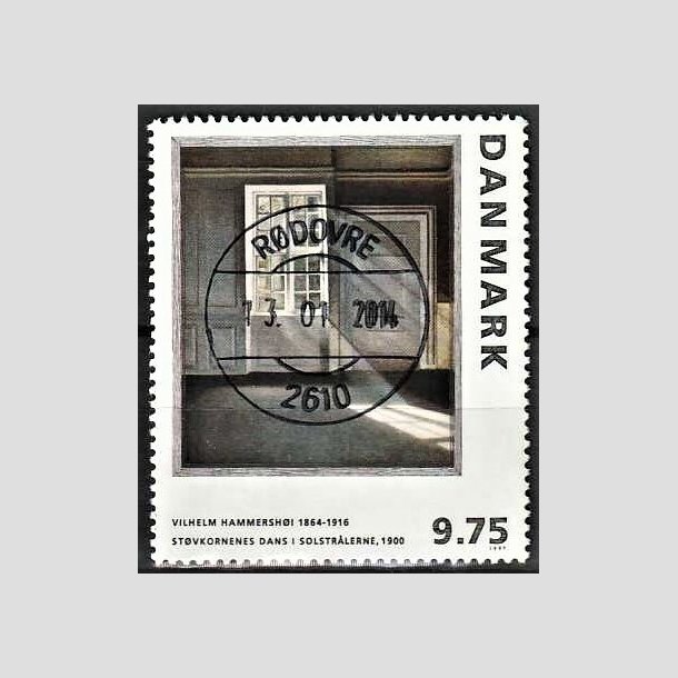 FRIMRKER DANMARK | 1997 - AFA 1158 - Vilh. Hammershj - 9,75 Kr. flerfarvet - Lux Stemplet Rdovre