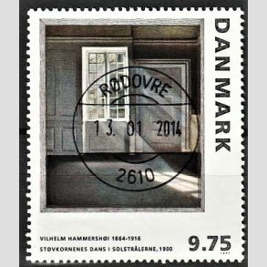 FRIMRKER DANMARK | 1997 - AFA 1158 - Vilh. Hammershj - 9,75 Kr. flerfarvet - Lux Stemplet Rdovre