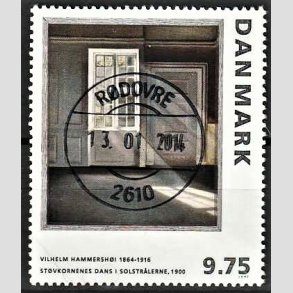 FRIMRKER DANMARK | 1997 - AFA 1158 - Vilh. Hammershj - 9,75 Kr. flerfarvet - Lux Stemplet Rdovre