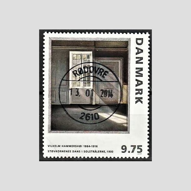 FRIMRKER DANMARK | 1997 - AFA 1158 - Vilh. Hammershj - 9,75 Kr. flerfarvet - Lux Stemplet Rdovre