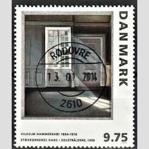 FRIMRKER DANMARK | 1997 - AFA 1158 - Vilh. Hammershj - 9,75 Kr. flerfarvet - Lux Stemplet Rdovre