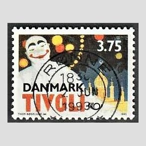 FRIM�RKER DANMARK | 1993 - AFA 1043 - Turisme - 3,75 Kr. flerfarvet - Pragt Stemplet R�nne