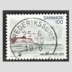 FRIM�RKER DANMARK | 1975 - AFA 599 - S�nderjylland - 100 �re flerfarvet - Pragt Stemplet Frederikssund
