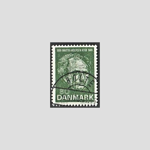 FRIMRKER DANMARK | 1969 - AFA 485 - Martin Andersen Nex - 80 re grn - Pragt Stemplet Holte