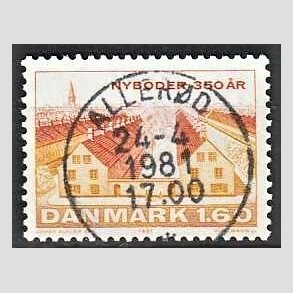 FRIM�RKER DANMARK | 1981 - AFA 726 - Nyboder 350 �r - 1,60 Kr. flerfarvet - Pragt Stemplet Aller�d
