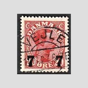 FRIMRKER DANMARK | 1927 - AFA 175 - 7 7/20 re rd provisorier - Pragt Stemplet Vejle