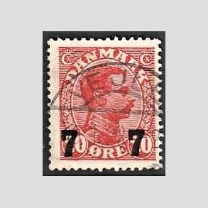 FRIMRKER DANMARK | 1927 - AFA 175 - 7 7/20 re rd provisorier - Pragt Stemplet Vejle