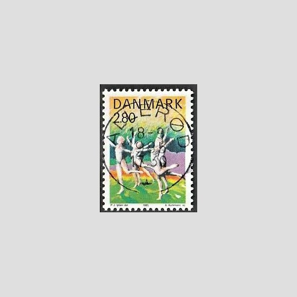 FRIMRKER DANMARK | 1985 - AFA 836 - Sport - 2,80 Kr. flerfarvet - Pragt Stemplet Allerd