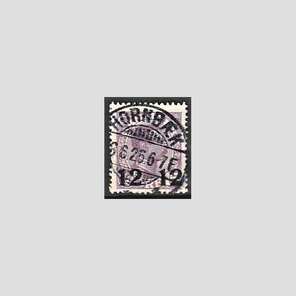 FRIMRKER DANMARK | 1926 - AFA 159 - 12 12/15 re violet Chr. X provisorier - Lux Stemplet Hornbk
