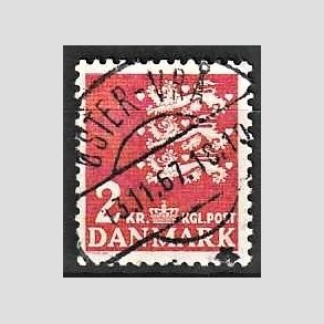 FRIMRKER DANMARK | 1946-47 - AFA 294 - Rigsvben 2 Kr. rd - Lux Stemplet ster-Vr