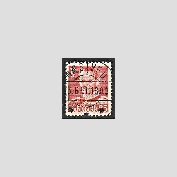 FRIMRKER DANMARK | 1950 - AFA 321 - Fr. IX 25 re rd - Lux Stemplet Nstved