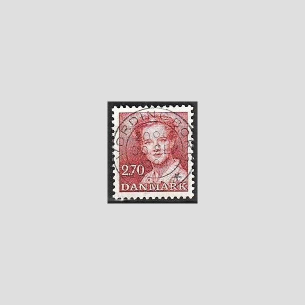 FRIMRKER DANMARK | 1984 - AFA 790 - Dronning Margrethe - 2,70 Kr. rd - Pragt Stemplet Vordingborg