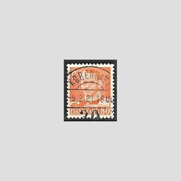 FRIMRKER DANMARK | 1952-53 - AFA 341 - Fr. IX 80 re orange - Lux Stemplet Kbenhavn