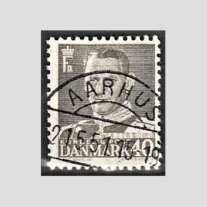 FRIMRKER DANMARK | 1950 - AFA 322 - Fr. IX 40 re gr - Lux Stemplet Aarhus