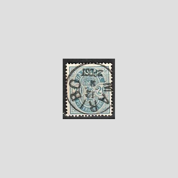 FRIMRKER DANMARK | 1884-85 - AFA 36 - 20 re bl - Lux Stemplet Maribo