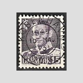 FRIMRKER DANMARK | 1950 - AFA 319 - Fr. IX 15 re grviolet - Lux Stemplet Kbenhavn