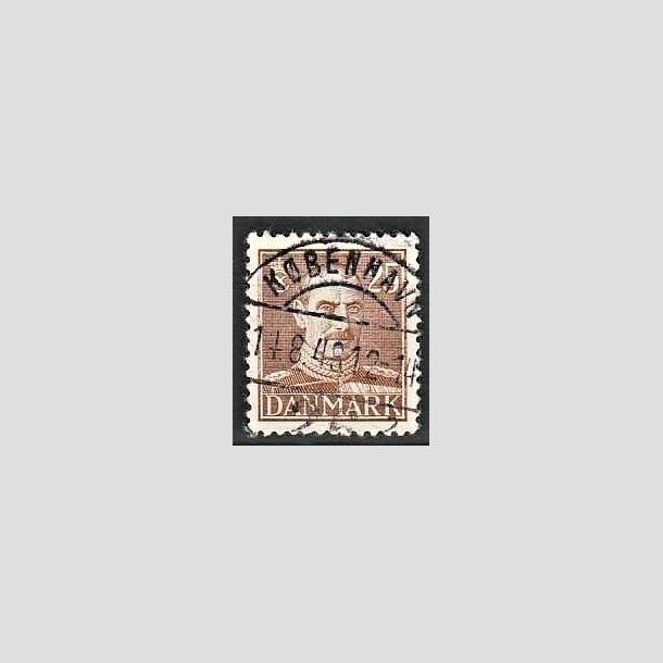 FRIMRKER DANMARK | 1942-44 - AFA 277 - Chr. X 25 re brun - Lux Stemplet Kbenhavn