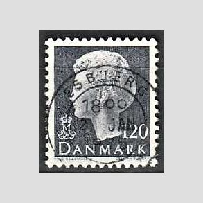 FRIMRKER DANMARK | 1974 - AFA 564 - Dronning Margrethe - 120 re grbl - Pragt Stemplet Esbjerg