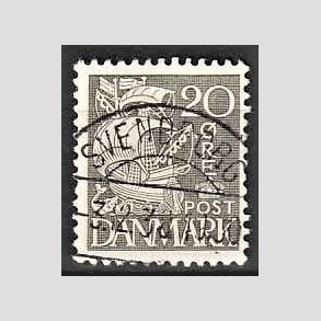 FRIM�RKER DANMARK | 1933 - AFA 204 - Karavel 20 �re gr� Type I - Lux Stemplet Svendborg