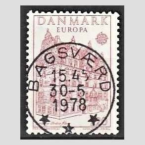 FRIM�RKER DANMARK | 1978 - AFA 658 - Europam�rker - 1,20 Kr. r�d - Pragt Stemplet Bagsv�rd