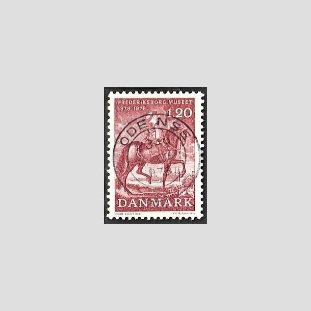 FRIMRKER DANMARK | 1978 - AFA 656 - Frederiksborgmuseet 100 r - 1,20 Kr. rd - Pragt Stemplet Odense