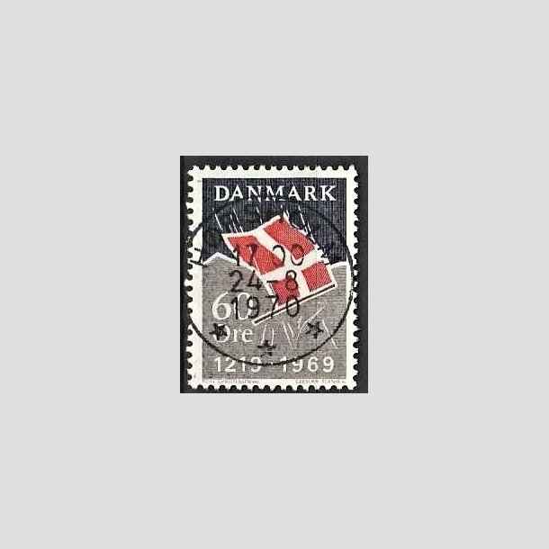 FRIMRKER DANMARK | 1969 - AFA 484 - Dannebrog 750 r - 60 re mrkbl/gr/rd - Pragt Stemplet Hrsholm
