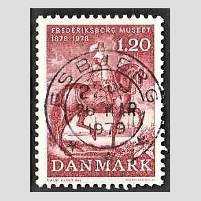 FRIM�RKER DANMARK | 1978 - AFA 656 - Frederiksborgmuseet 100 �r - 1,20 Kr. r�d - Pragt Stemplet Esbjerg