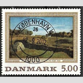 FRIMRKER DANMARK | 1992 - AFA 1032 - Maleriserie 5. - 5,00 Kr. J. Th. Lundbye - Pragt Stemplet