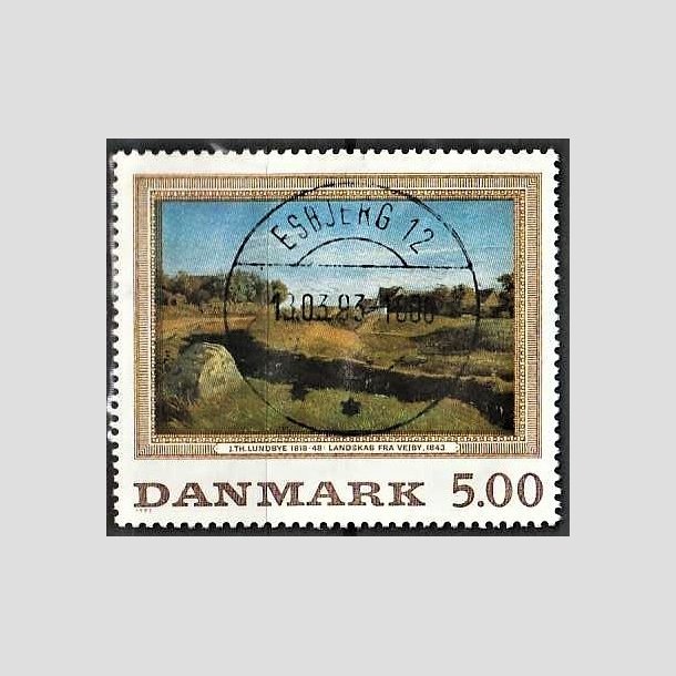 FRIMRKER DANMARK | 1992 - AFA 1032 - Maleriserie 5. - 5,00 Kr. J. Th. Lundbye - Pragt Stemplet Esbjerg 12